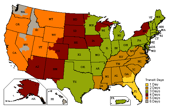 RevitaGen shipping map